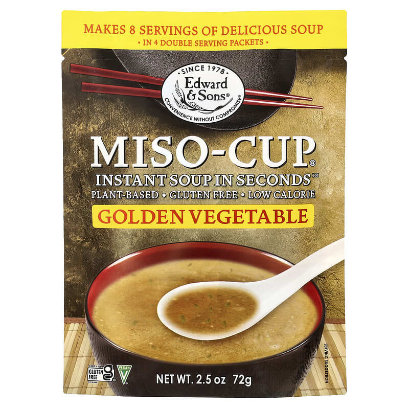 Instant Miso-Cup®, Golden Vegetable , 4 Envelopes, 2.5 oz (72 g)