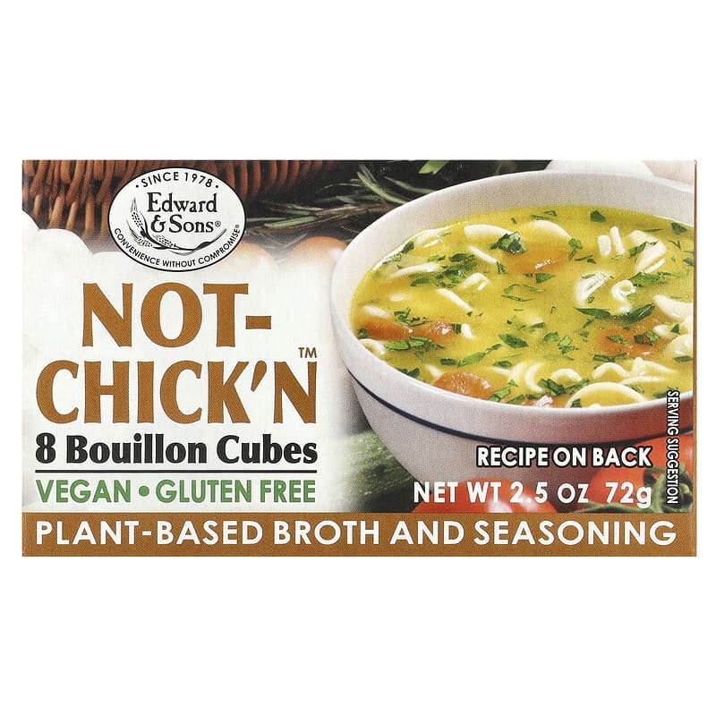 Edward & Sons, Not-Chick'n, Bouillon Cubes, 8 Cubes
