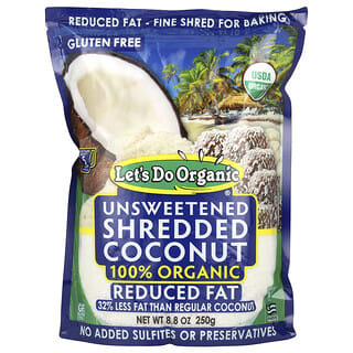 Edward & Sons, Let's Do Organic®, Reduced Fat Unsweetened Shredded Coconut, 8.8 oz (250 g)