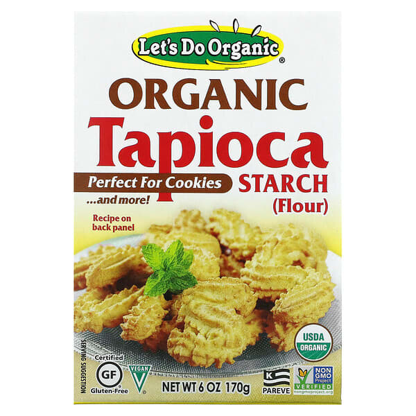 Edward & Sons, Let's Do Organic, Organic Tapioca Starch, Bio-Tapiokastärke, 170 g (6 oz.)