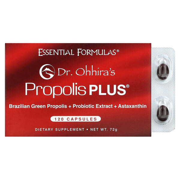 Dr. Ohhira's, Essential Formulas Inc., Própolis Plus, 120 Cápsulas