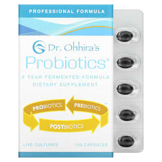 Dr. Ohhira's, Essential Formulas Inc., Professional Formula Probiotics, 120 капсул