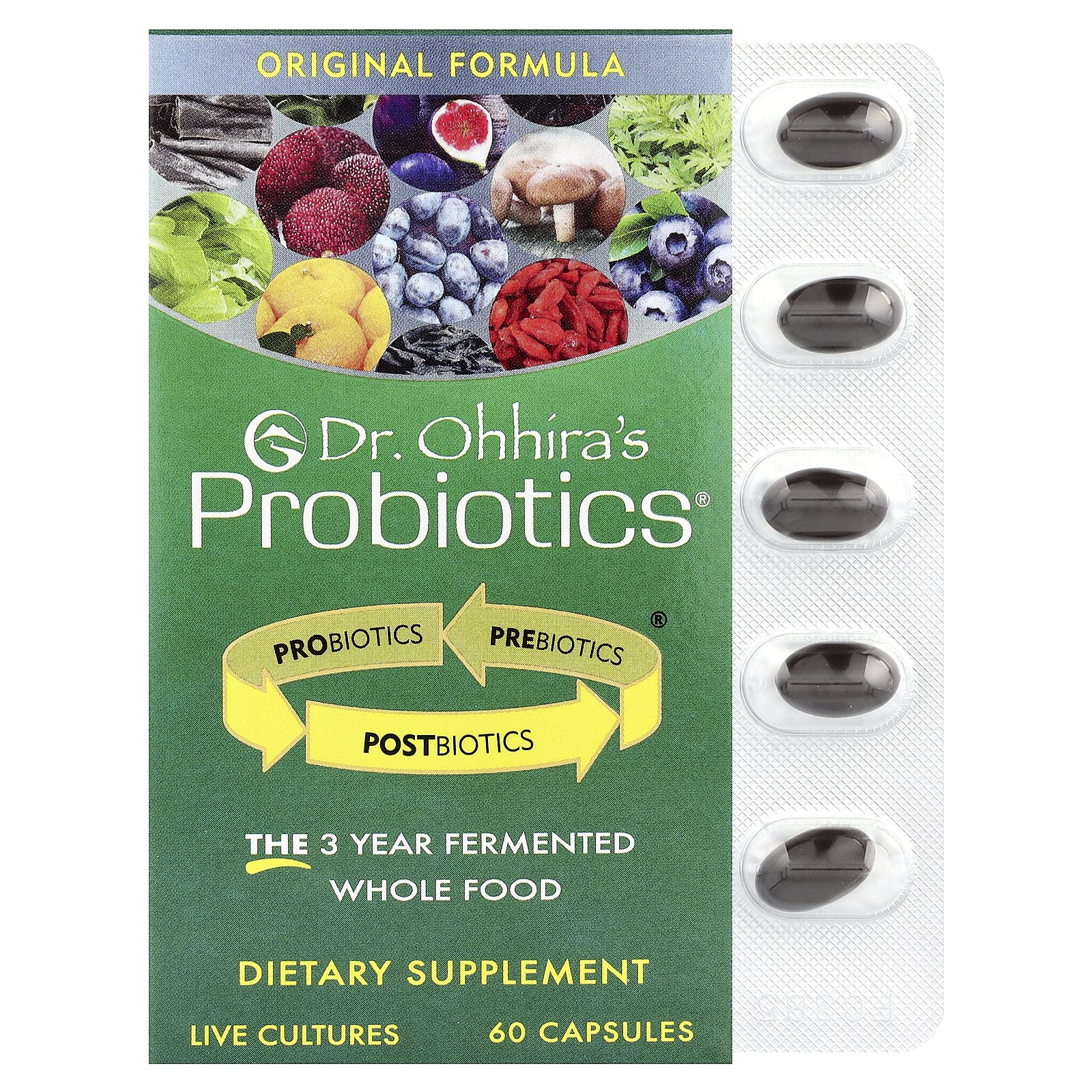 Dr. Ohhira's, Probiotics®、オリジナル成分 60粒 | iHerb
