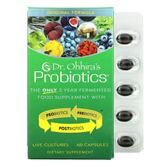 Dr. Ohhira's, Essential Formulas Inc., Probiotics, 오리지널 포뮬라, 캡슐 60정