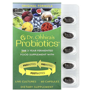 Dr. Ohhira's, Probiotyki, oryginalna formuła, 60 kapsułek