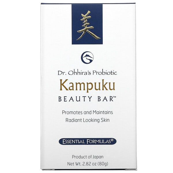 Dr. Ohhira's, Essential Formulas Inc., Probiotic, Kampuku Beauty Bar, probiotische Gesichtsseife, 80 g (2,82 oz.)