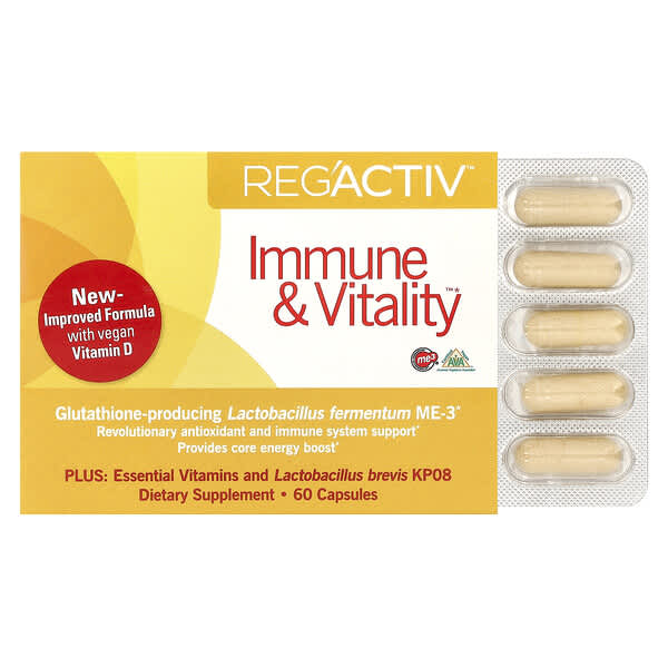 Reg'Activ™, Immune & Vitality™, 60 Capsules