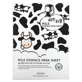 Esfolio, Milk Essence Beauty Тканевая маска, 10 листовых масок, 25 мл (0,85 жидк. Унции)