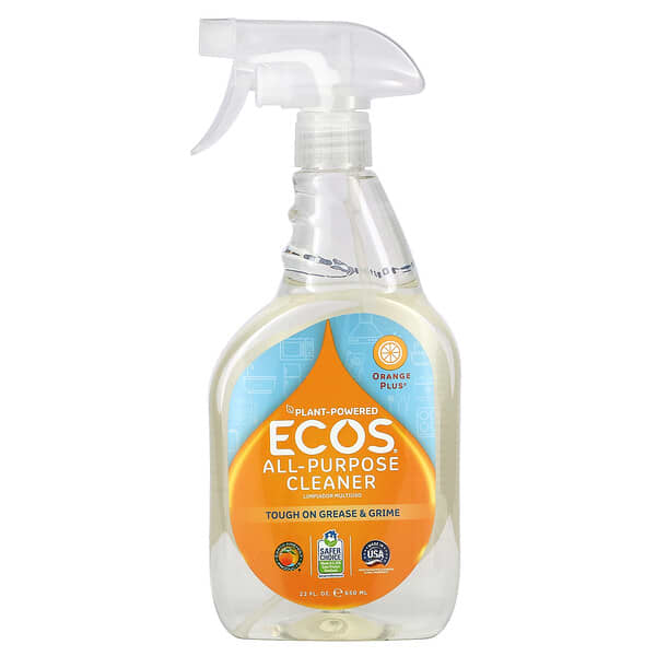 Earth Friendly Products, Orange Plus, Limpiador General Diario, Naranja Natural, 22 fl oz (650 ml)