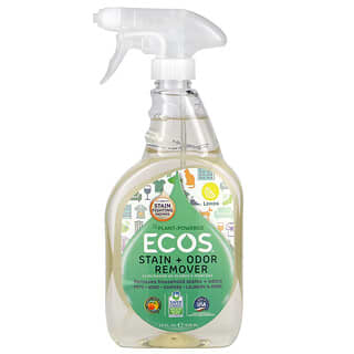 Earth Friendly Products, Ecos，污渍 + 异味去除剂，柠檬香，22 液量盎司（650 毫升）