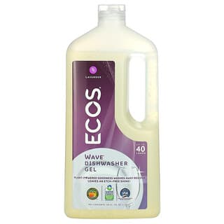 Earth Friendly Products, Wave, Auto Dishwasher Gel, Organic Lavender, 40 fl oz (1.183 L)