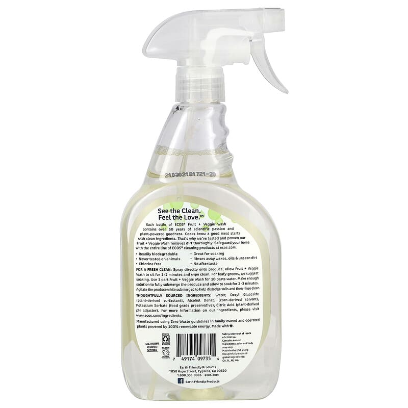 The Perfect Organic & Natural Fruit & Vegetable Wash