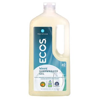 Earth Friendly Products, Wave, Dishwasher Gel, Free & Clear, 40 fl oz (1.18 L)