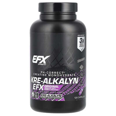 EFX Sports, Kre-Alkalyn® EFX, 120 Capsules (750 mg per capsule)