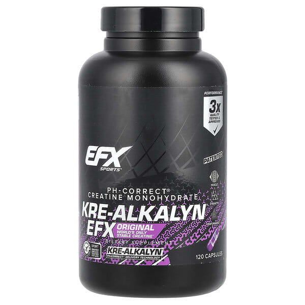 EFX Sports, Kre-Alkalyn® EFX，1500 毫克，120 粒膠囊（每粒膠囊 750 毫克）