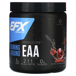 EFX Sports, トレーニンググラウンド、Aminozorb（アミノゾーブ）EAA（必須アミノ酸）、チェリーボム味、213g（7.51オンス）