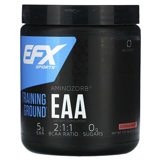 EFX Sports, Aminozorb（アミノゾーブ）、トレーニンググラウンドEAA（必須アミノ酸）、ジョージアピーチ、213g（0.47ポンド）