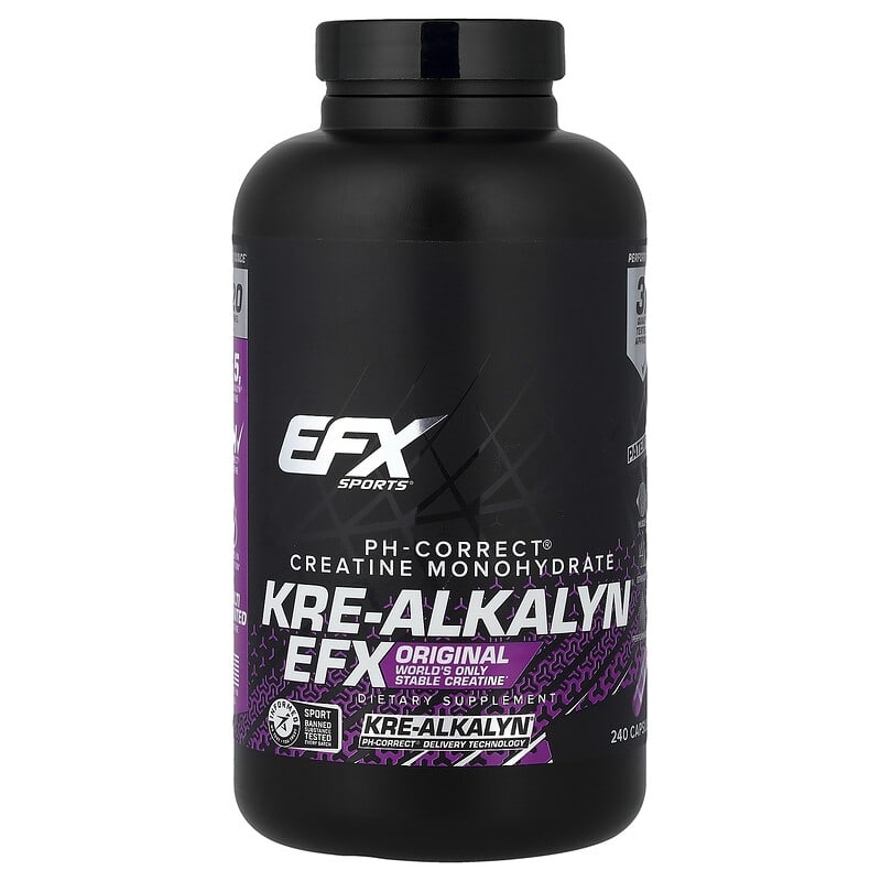 Kre-Alkalyn® EFX, 240 Capsules (750 mg per Capsule)