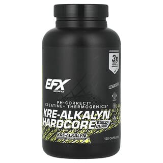 EFX Sports, Kre-Alkalyn Hardcore, 120 Cápsulas