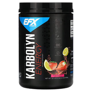 EFX Sports, Karbolyn Energy, Lemnonade à la fraise, 1000 g