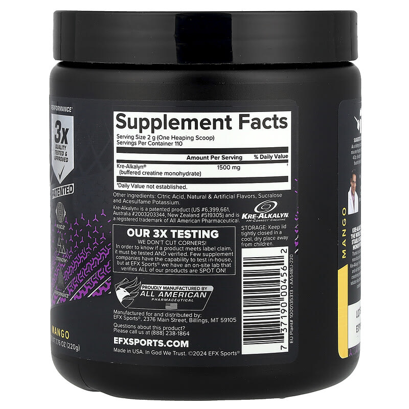 karen24karen Amazon.com: EFX Sports Kre-Alkalyn EFX | pH Correct Creatine
