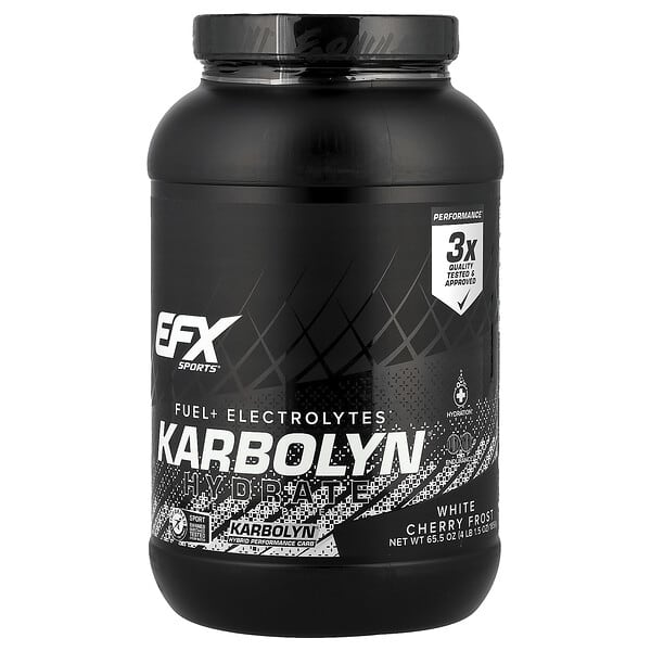 EFX Sports, Karbolyn® Hydrate, White Cherry Frost, 4 lb 1.5 oz (1,856 g)