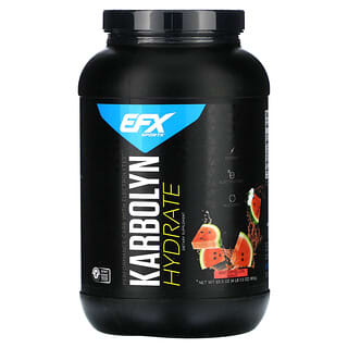 EFX Sports, Karbolyn 水合物，Watermelon Wave，4 磅 1.5 盎司（1,856 克）