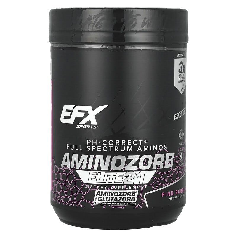 AminoZorb® Elite 21, рожева жувальна гумка, 390 г (13,76 унції)