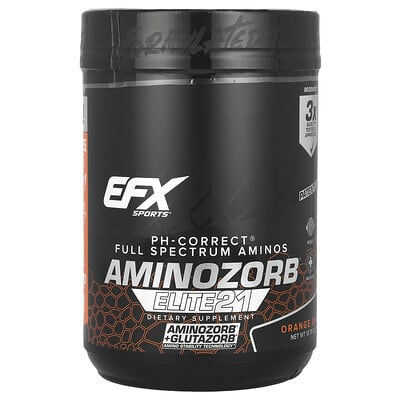 EFX Sports, AminoZorb® Elite 21, Orange, 13.76 oz (390 g)