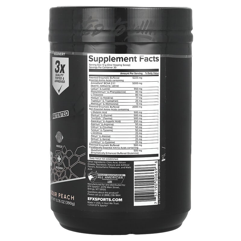 AminoZorb® Elite 21, Sour Peach, 13.76 oz (390 g)