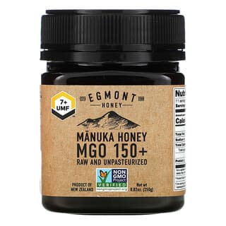Egmont Honey, 麥盧卡蜂蜜，未加工且未經巴氏滅菌，MGO 150+，8.82 盎司（250 克）