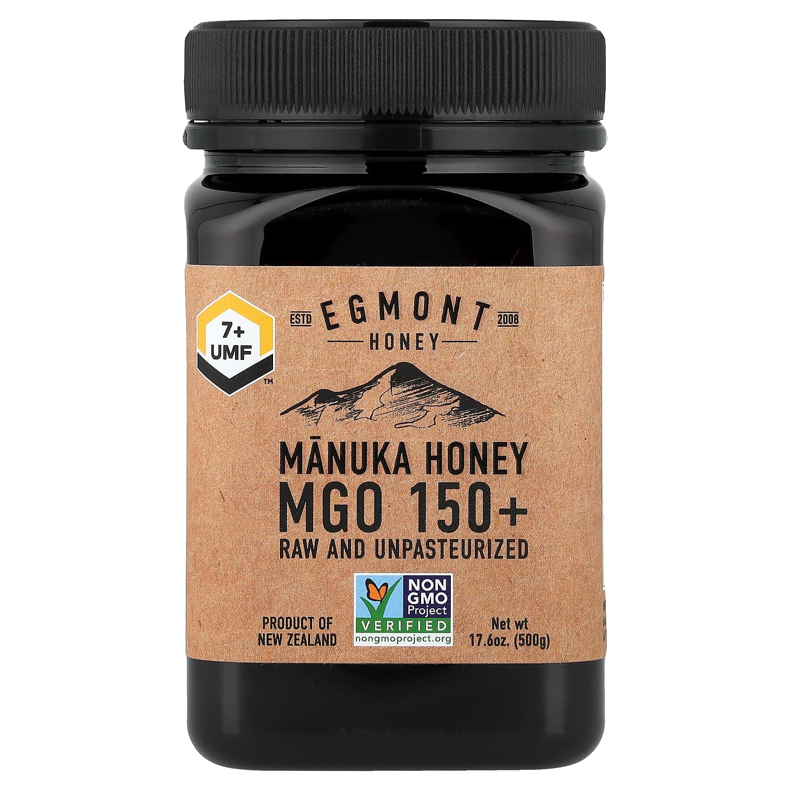 Manuka Honey, Raw And Unpasteurized, UMF™ 7+, MGO 150+, 17.6 oz