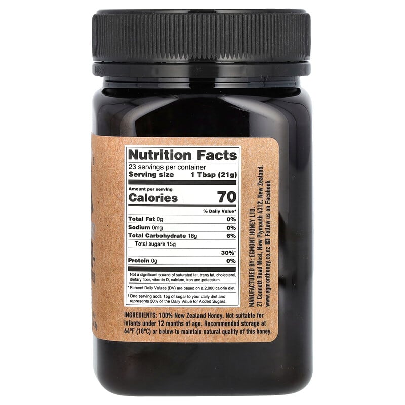 Manuka Honey, Raw And Unpasteurized, UMF™ 7+, MGO 150+, 17.6 oz