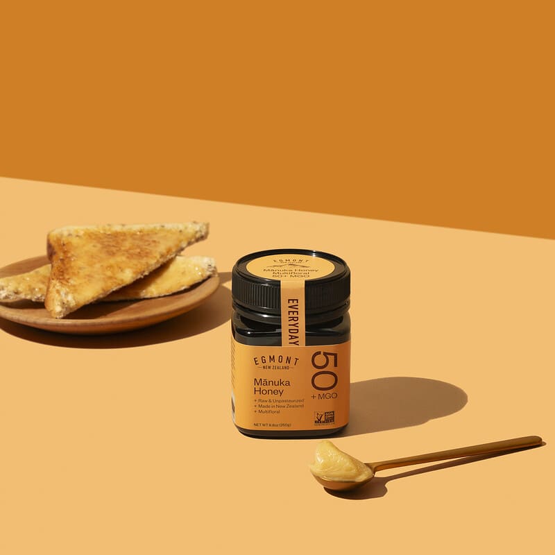 マヌカハニー、未加工＆非加熱、MGO（メチルグリオキサル）50+、250g（8.8