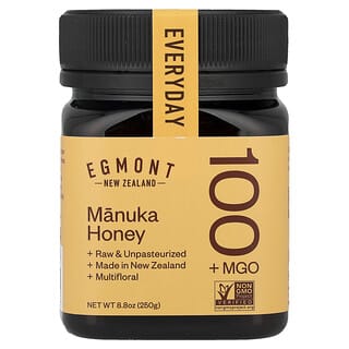 Egmont Honey, Miel de manuka, Brut et non pasteurisé, MGO 100+, 250 g