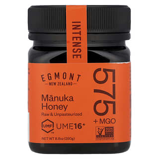 Egmont Honey, Manuka Honey, Raw & Unpasteurized, UMF™ 16+, MGO 575+, 8.8 oz (250 g)
