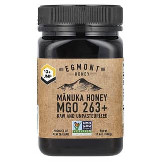 Egmont Honey, 麥盧卡蜂蜜，未加工且未經巴氏除菌，UMF 10+，MGO 263+，17.6 盎司（500 克）