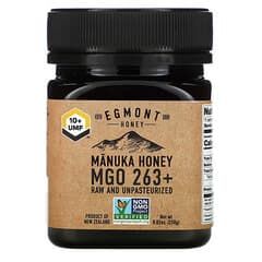 Egmont Honey, Miel de manuka, cruda y sin pasteurizar, MGO 263+, 250 g (8,82 oz)