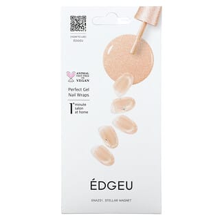 Edgeu, Perfect Gel Nail Wraps, ENA231, Stellar Magnet, 16-teiliges Streifen-Set