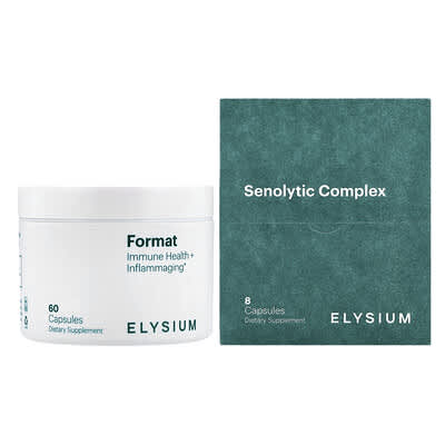 Elysium, Format Advanced Immune Support and Senescent Cell Removal Complex, 68 Capsules
