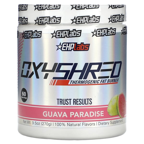 Is Oxyshred Bad For Your Heart EHPlabs, OxyShred, Thermogenic Fat Burner, Guava Paradise, 9.5 oz (270 g)