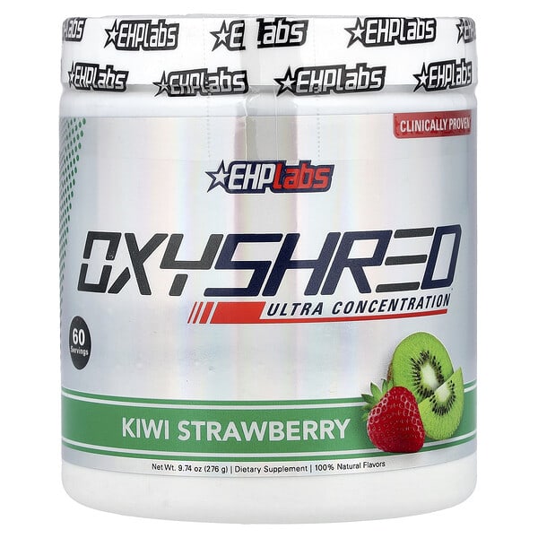 EHPlabs, OxyShred, Ultra Concentration, Kiwi Strawberry, 9.74 oz (276 g) — product photo 1