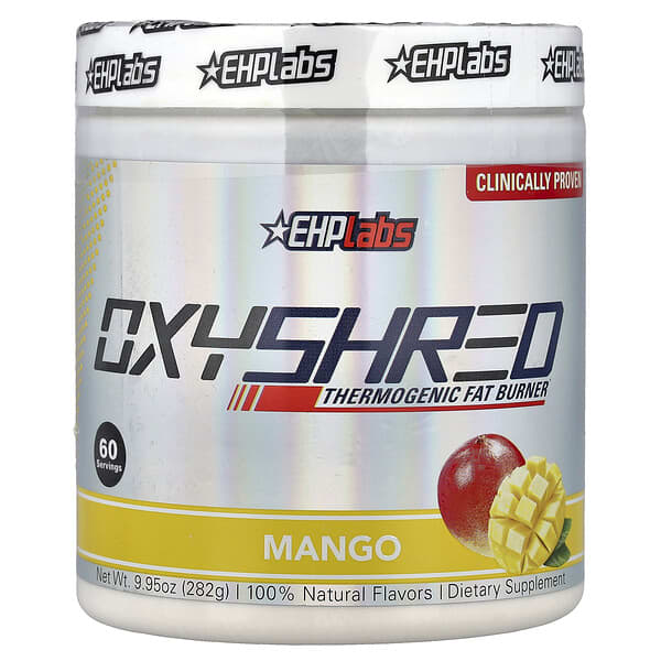 OxyShred, Thermogenic Fat Burner, Mango, 9.95 oz (282 g)