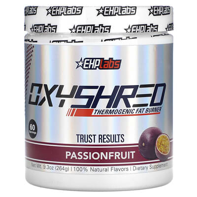 EHPlabs, OxyShred, Thermogenic Fat Burner, Passionflower Flavor, 9.3 oz (264 g)