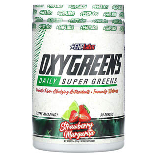 EHPlabs, OxyGreens, Daily Super Greens, truskawkowa margarita, 255 g