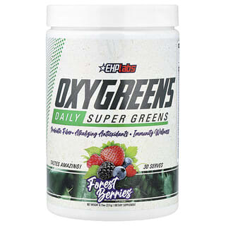 EHPlabs, OxyGreens, Daily Super Greens, jagody leśne, 243 g