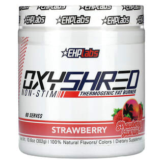 EHPlabs, OxyShred Non-Stim, termogeniczny spalacz tłuszczu, Strawberry Sunrise, 302 g