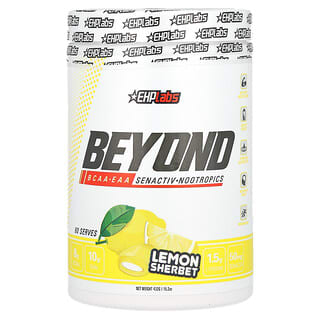 إي إتش بي لابس‏, Beyond ، الأحماض الأمينية متشعبة السلسلة + الأحماض الأمينية الأساسية ، شربات الليمون ، 15.2 أونصة (432 جم)