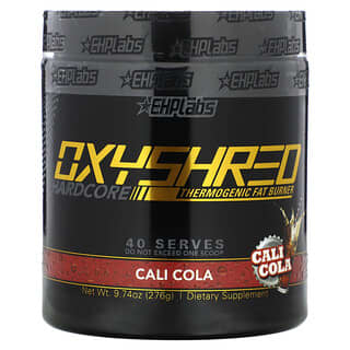 EHPlabs, OxyShred Hardcore, Termogeniczny spalacz tłuszczu, Cali Cola, 276 g