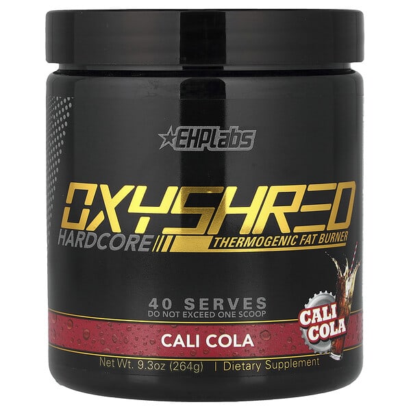EHPlabs, OxyShred 하드코어, 발열 지방 연소제, 칼리콜라, 276g(9.74oz)